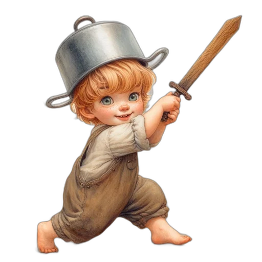 staff, hat, weapon, sword transparent PNG cut-out