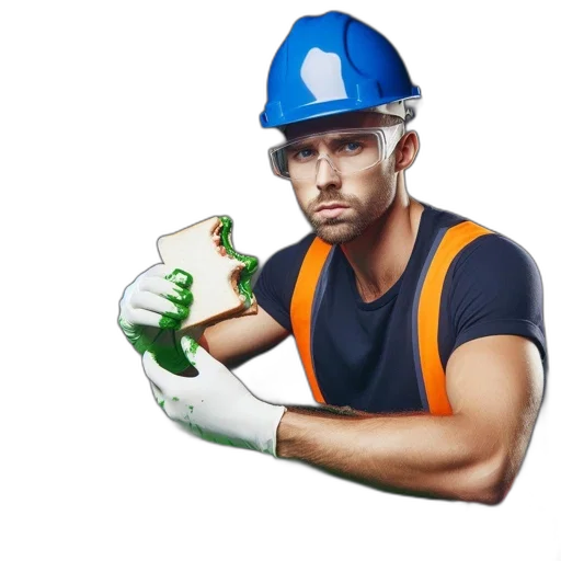 staff, hat, weapon, face transparent PNG cut-out