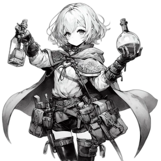 weapon, sword, staff, jacket transparent PNG cut-out