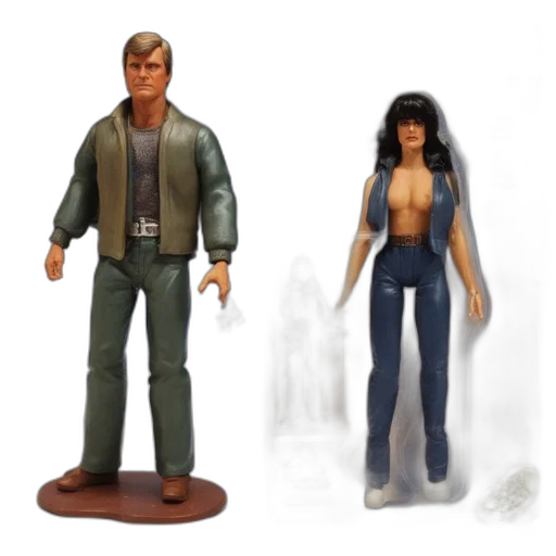 concept art, 3d render, comic book art, two transparent PNG cut-out
