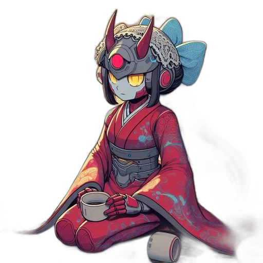 robot, staff, mask, concept art transparent PNG cut-out
