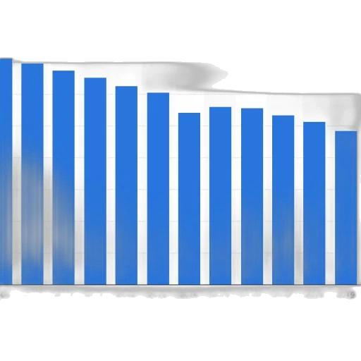 3d render, blue, monochrome, bar transparent PNG cut-out