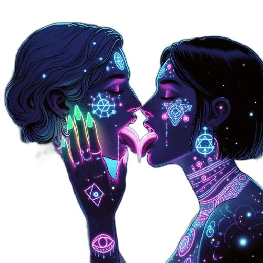 mask, jewelry, cyberpunk, comic book art transparent PNG cut-out