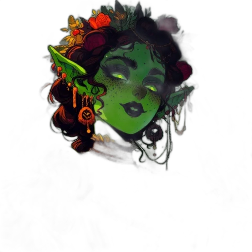 crown, face, staff, mask transparent PNG cut-out