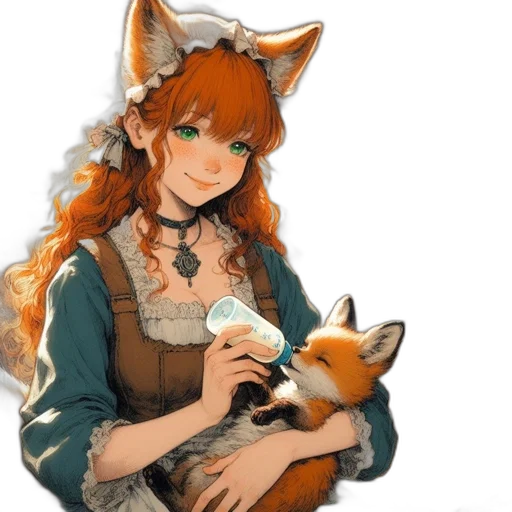 staff, animal, dress, creature transparent PNG cut-out