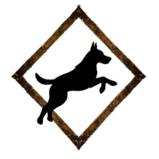 animal, staff, silhouette, dog transparent PNG cut-out