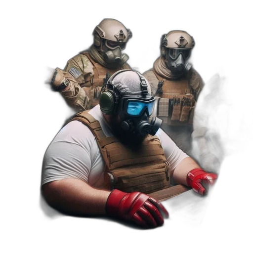mask, robot, weapon, staff transparent PNG cut-out