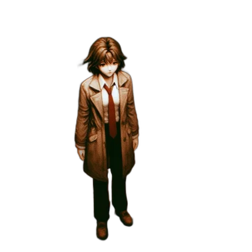 jacket, staff, face, dress transparent PNG cut-out