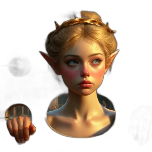 face, staff, mask, crown transparent PNG cut-out
