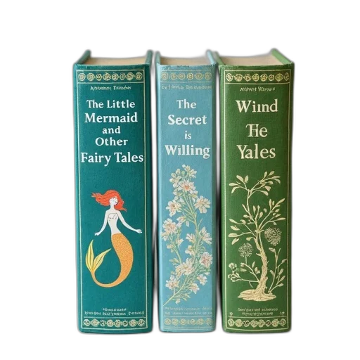 collection, three, books, colorful transparent PNG cut-out
