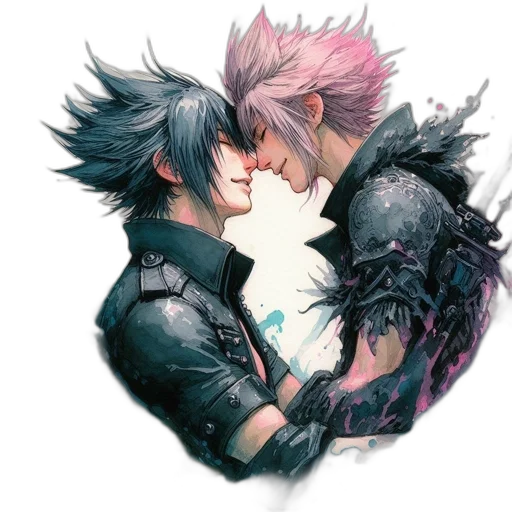 jacket, mask, concept art, watercolor transparent PNG cut-out
