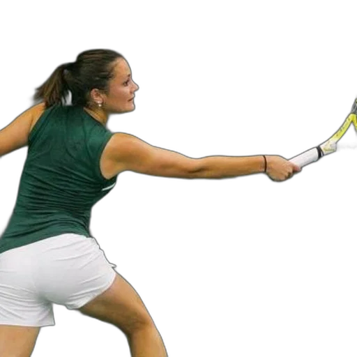 staff, green, female, tennis transparent PNG cut-out