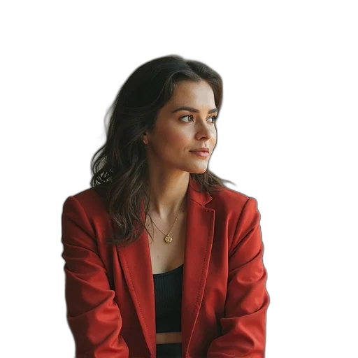 jacket, jewelry, face, dress transparent PNG cut-out