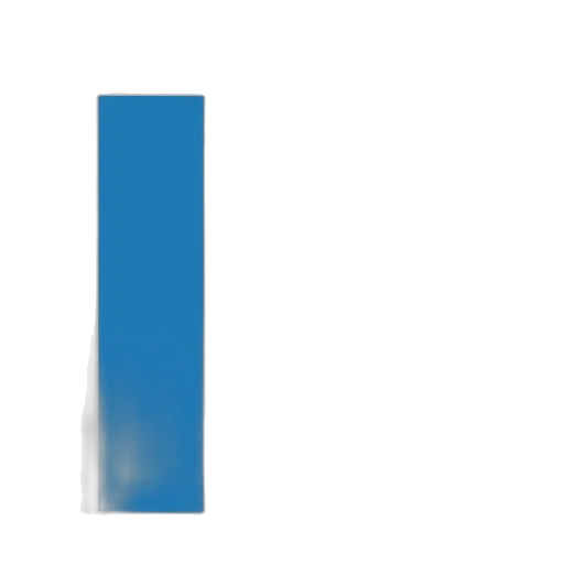 staff, 3d render, blue, bar transparent PNG cut-out