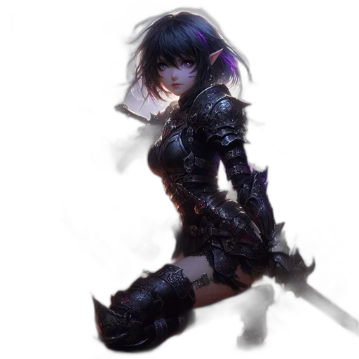 sword, weapon, staff, fantasy art transparent PNG cut-out