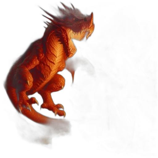 dragon, creature, animal, staff transparent PNG cut-out
