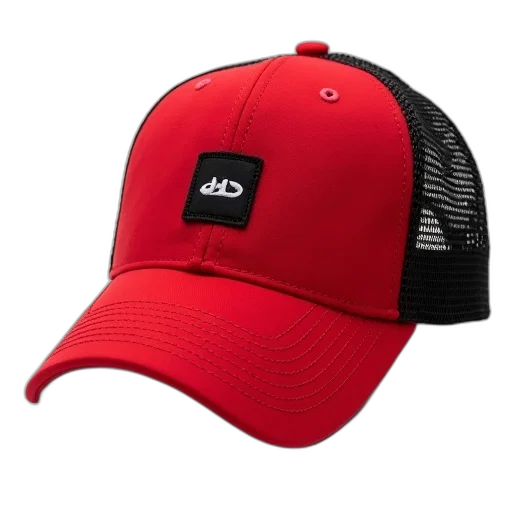 hat, 3d render, red, baseball transparent PNG cut-out