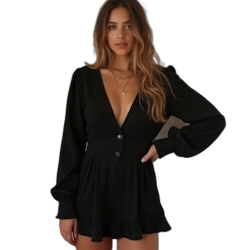 dress, jacket, dark, way transparent PNG cut-out
