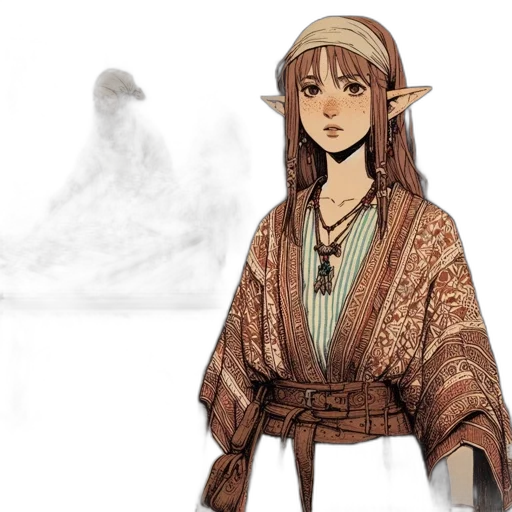 staff, fantasy art, concept art, watercolor transparent PNG cut-out