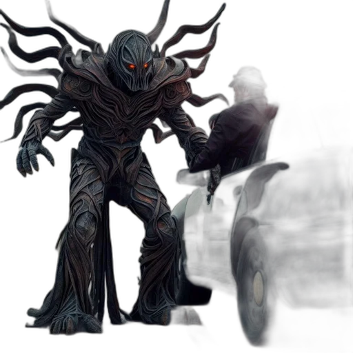 creature, robot, concept art, fantasy art transparent PNG cut-out