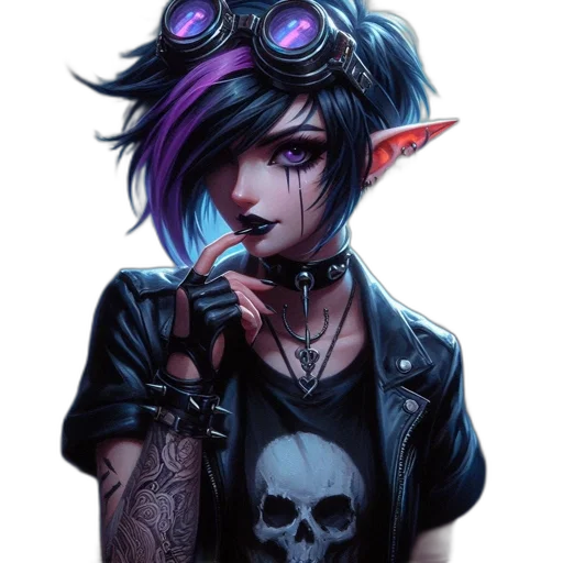 face, staff, jewelry, fantasy art transparent PNG cut-out