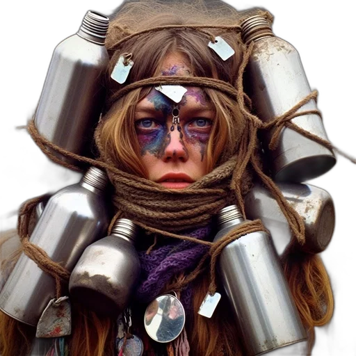 robot, mask, face, staff transparent PNG cut-out