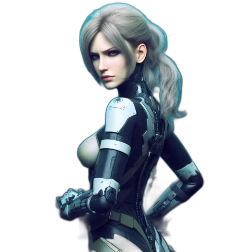 robot, weapon, staff, face transparent PNG cut-out