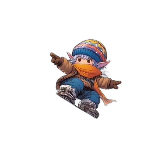 weapon, dragon, staff, hat transparent PNG cut-out