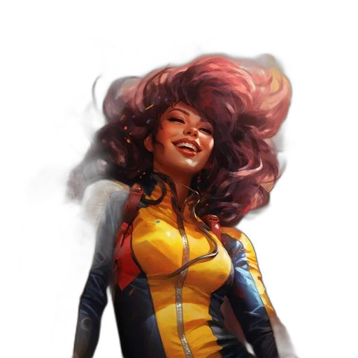 comic book art, concept art, fantasy art, photorealistic transparent PNG cut-out