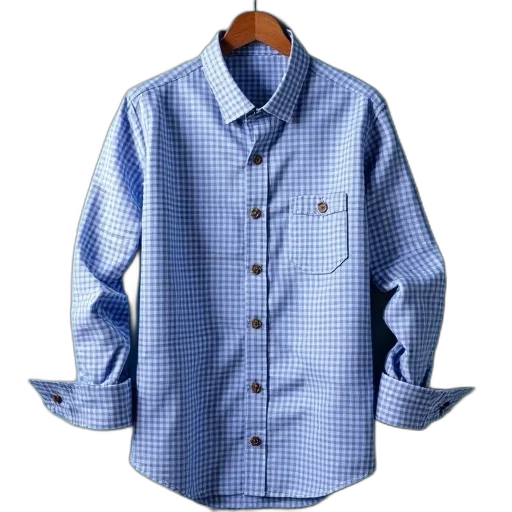 jacket, dress, 3d render, blue transparent PNG cut-out