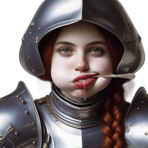 face, sword, fantasy art, photorealistic transparent PNG cut-out