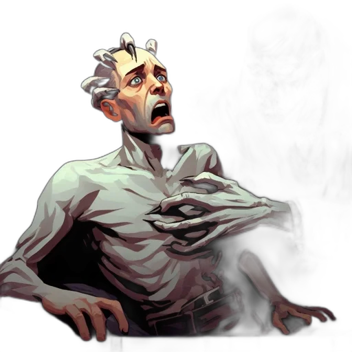 creature, face, mask, staff transparent PNG cut-out