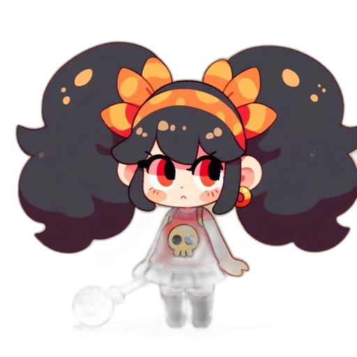 staff, creature, hair, crown transparent PNG cut-out