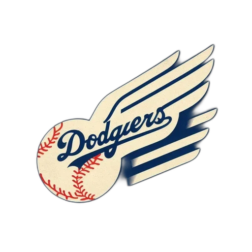 word, dodgers, elegant, cursive transparent PNG cut-out