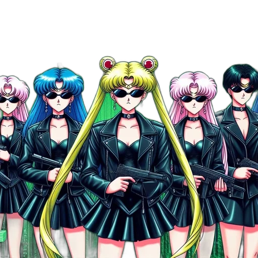staff, anime, vaporwave, concept art transparent PNG cut-out