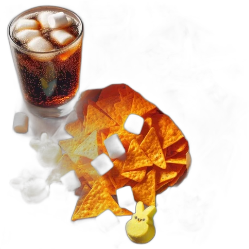 food, 3d render, image, features transparent PNG cut-out