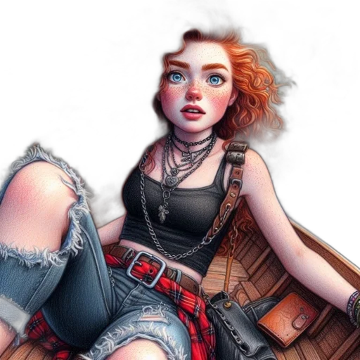 fantasy art, comic book art, concept art, photorealistic transparent PNG cut-out