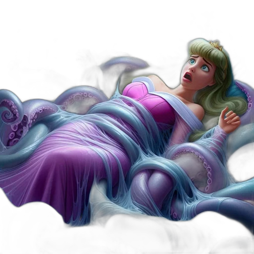 creature, dress, dragon, fantasy art transparent PNG cut-out