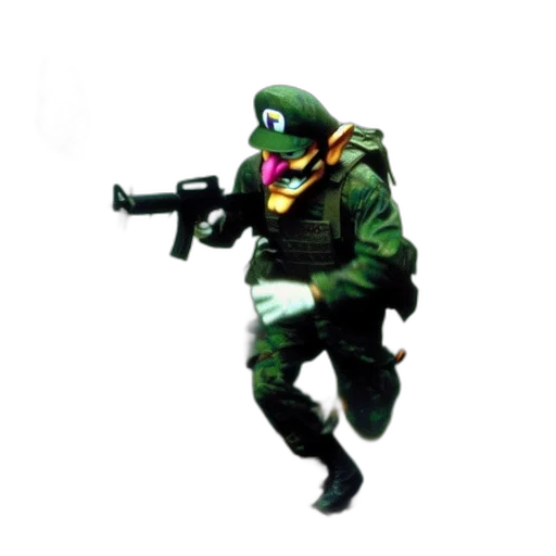 jacket, weapon, staff, mask transparent PNG cut-out
