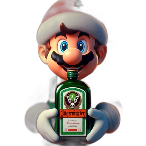 bottle, hat, weapon, face transparent PNG cut-out
