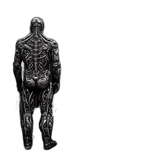 jacket, creature, mask, robot transparent PNG cut-out