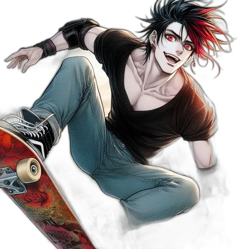 comic book art, concept art, anime, cartoon transparent PNG cut-out