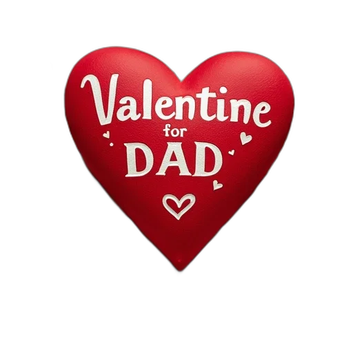 valentine, messages, dad transparent PNG cut-out