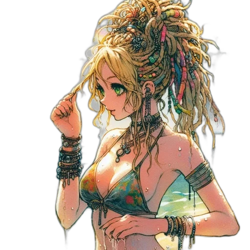 dress, crown, staff, mask transparent PNG cut-out