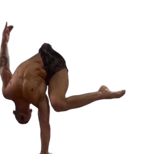 person, performs, flexible, pose transparent PNG cut-out