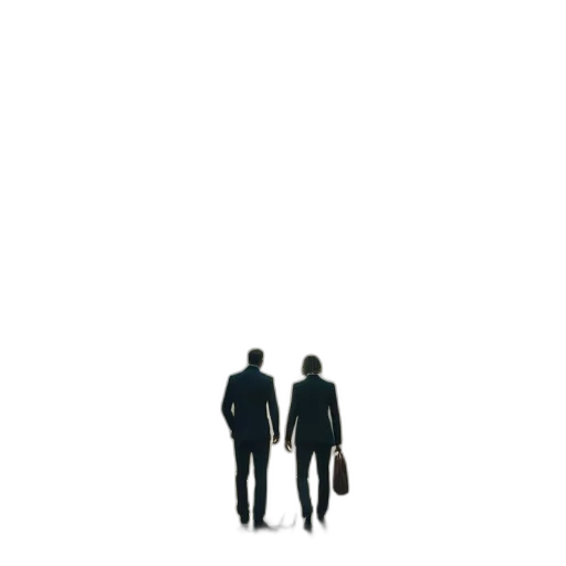 jacket, staff, umbrella, robot transparent PNG cut-out