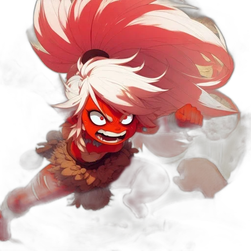 creature, mask, hair, face transparent PNG cut-out