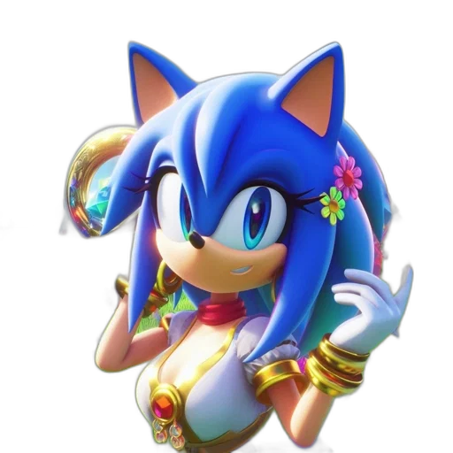 dress, flower, animal, staff transparent PNG cut-out
