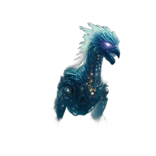 dragon, creature, animal, staff transparent PNG cut-out