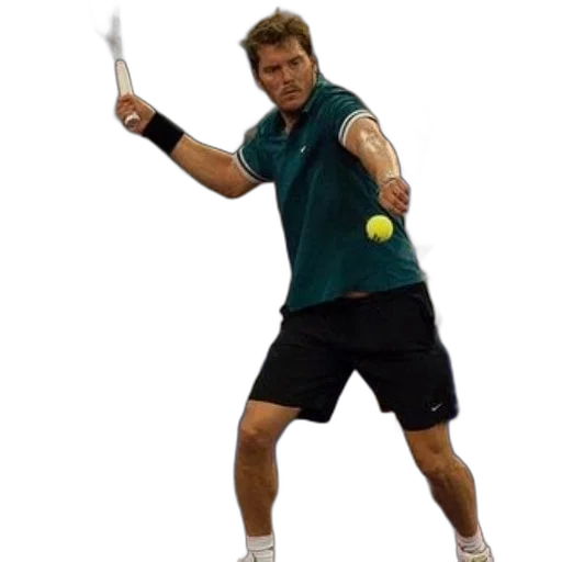 staff, tennis, player, action transparent PNG cut-out